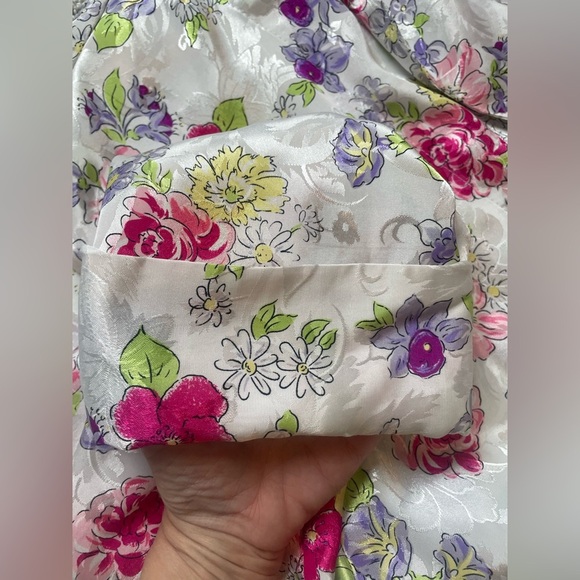 Vintage Victoria’s Secret Gold Label Floral Robe Size Small - Picture 5 of 7